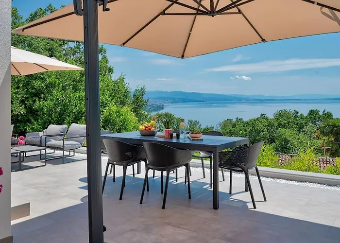 别墅 Casa Marta With Pool And Sea View 奥帕提亚