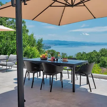Вілла Casa Marta With Pool And Sea View Опатія